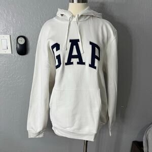 Relaxed Gap Logo Hoodie, Carls Stone Beige, XL, 681925